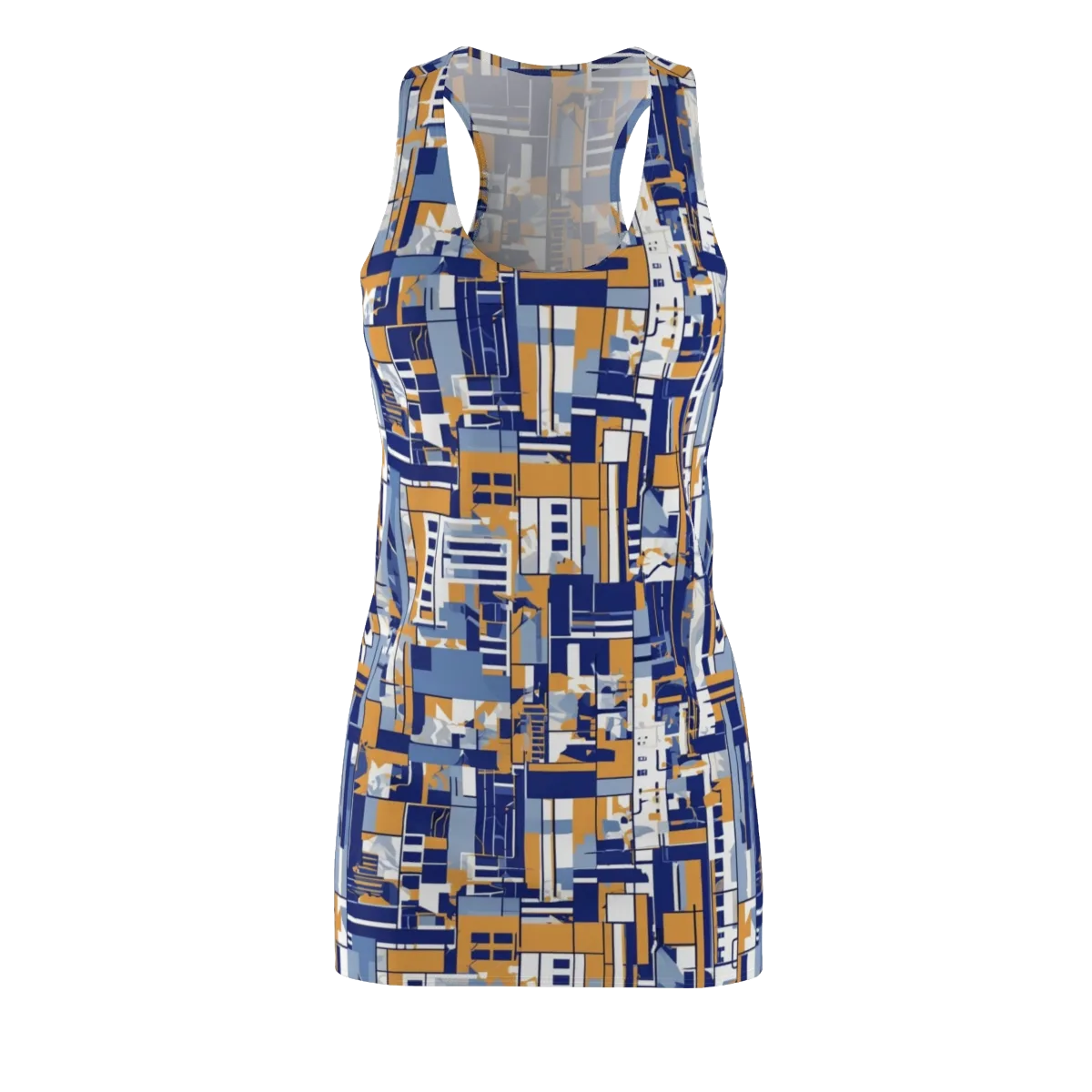 Blueprint Mosaic on Racerback Dress — Front