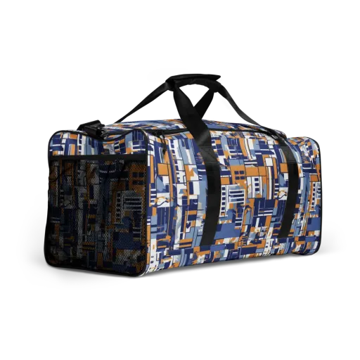 Blueprint Mosaic on a Duffle Bag