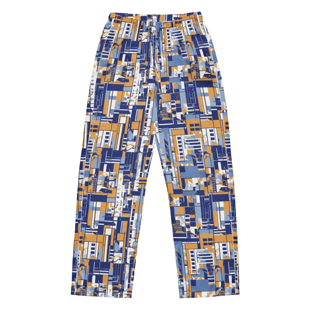 Blueprint Mosaic on Women's Pajama Pants — Front