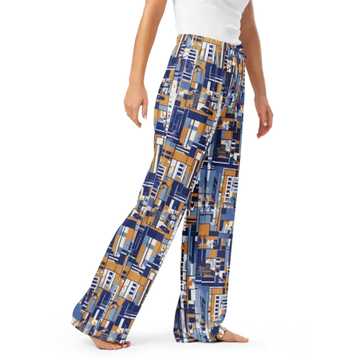 Blueprint Mosaic on a Women's Pajama Pants
