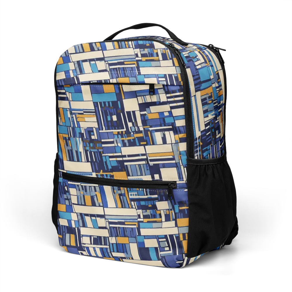Saffron Blueprint on Utility Backpack — Left Front