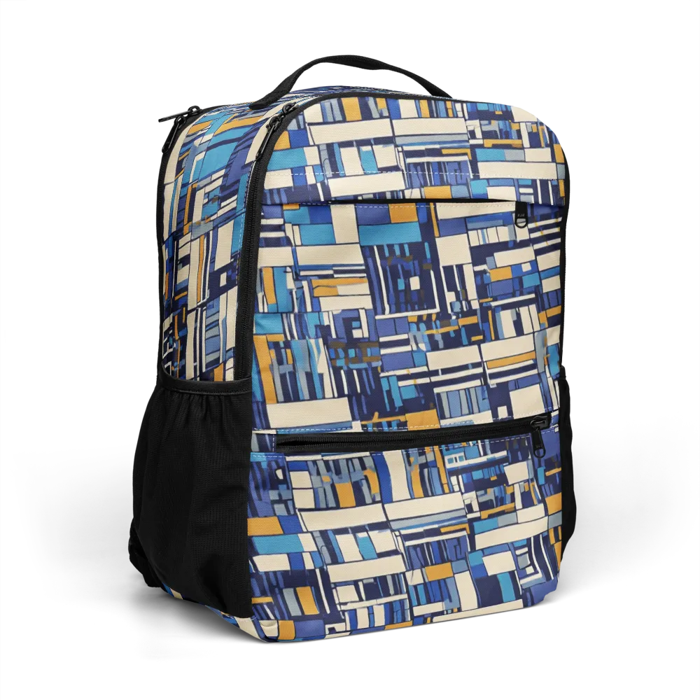 Saffron Blueprint on Utility Backpack — Right Front