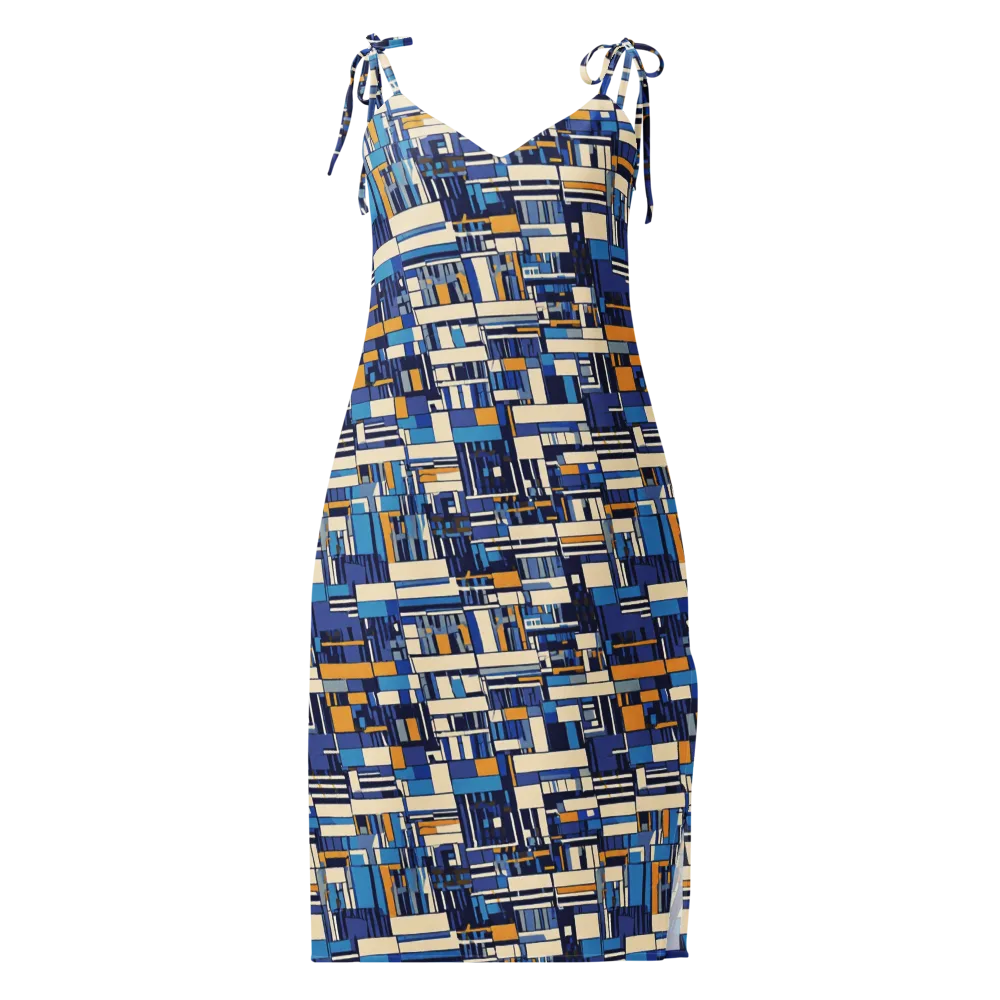 Saffron Blueprint on Slip Dress — Front