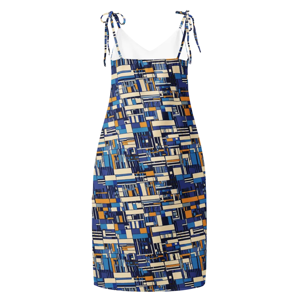 Saffron Blueprint on Slip Dress — Back