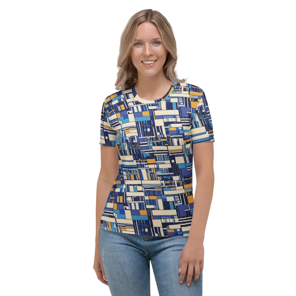 Saffron Blueprint on Women's Crew Neck T-Shirt — Front
