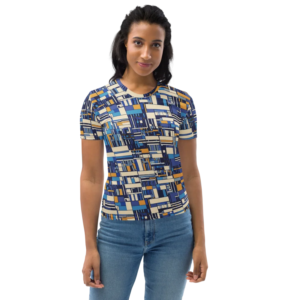 Saffron Blueprint on Women's Crew Neck T-Shirt — Front