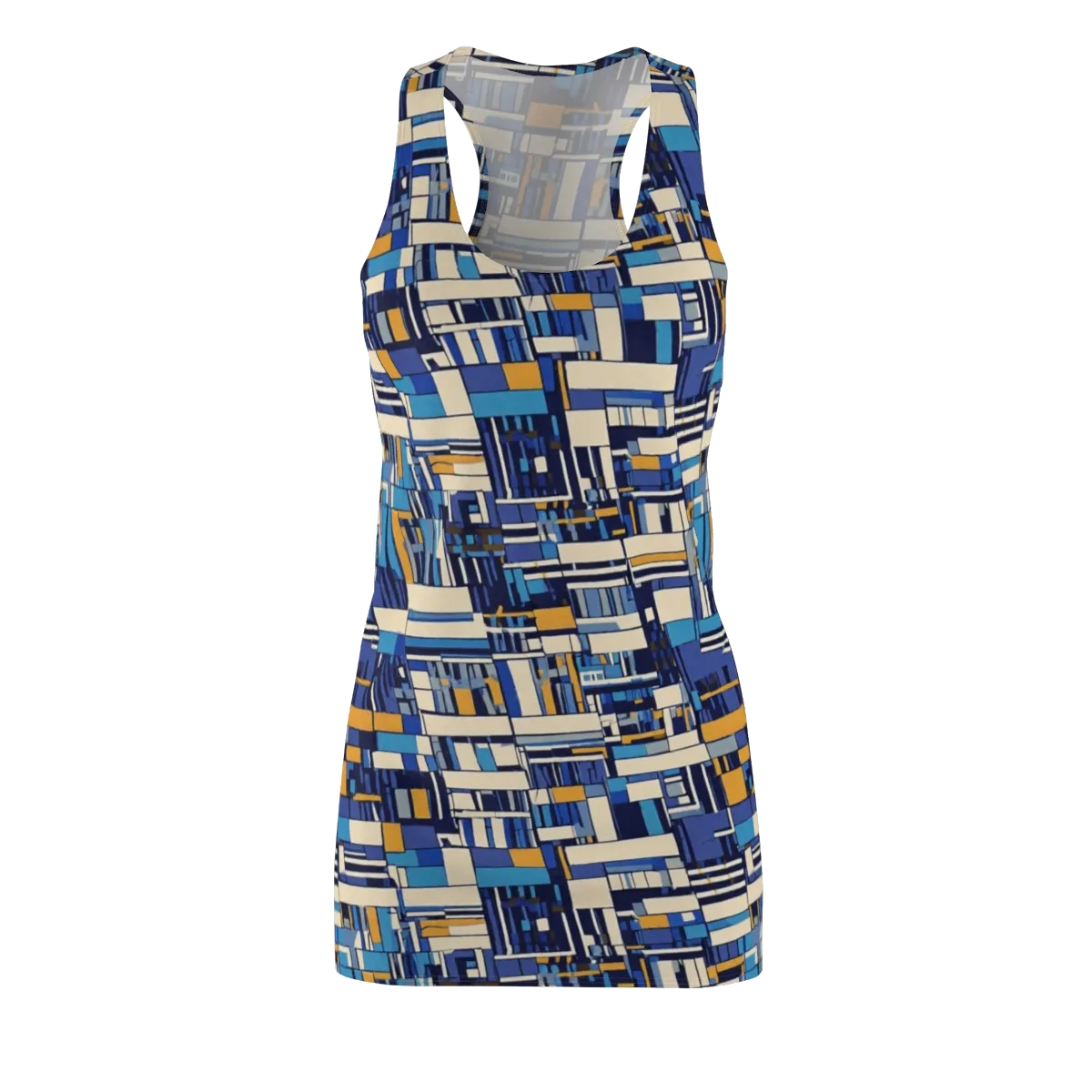 Saffron Blueprint on Racerback Dress — Front