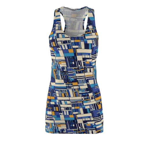 Saffron Blueprint on a Racerback Dress