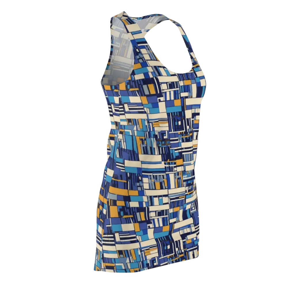 Saffron Blueprint on Racerback Dress — Front Side