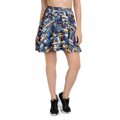 Saffron Blueprint on a Skater Skirt