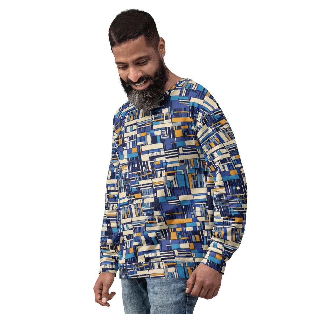 Saffron Blueprint on Sweatshirt — Left Front