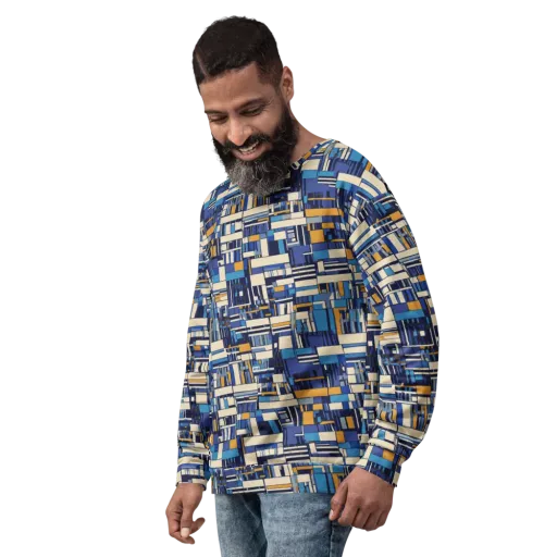 Saffron Blueprint on a Sweatshirt