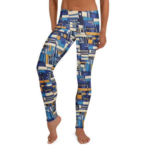 Saffron Blueprint on a Leggings