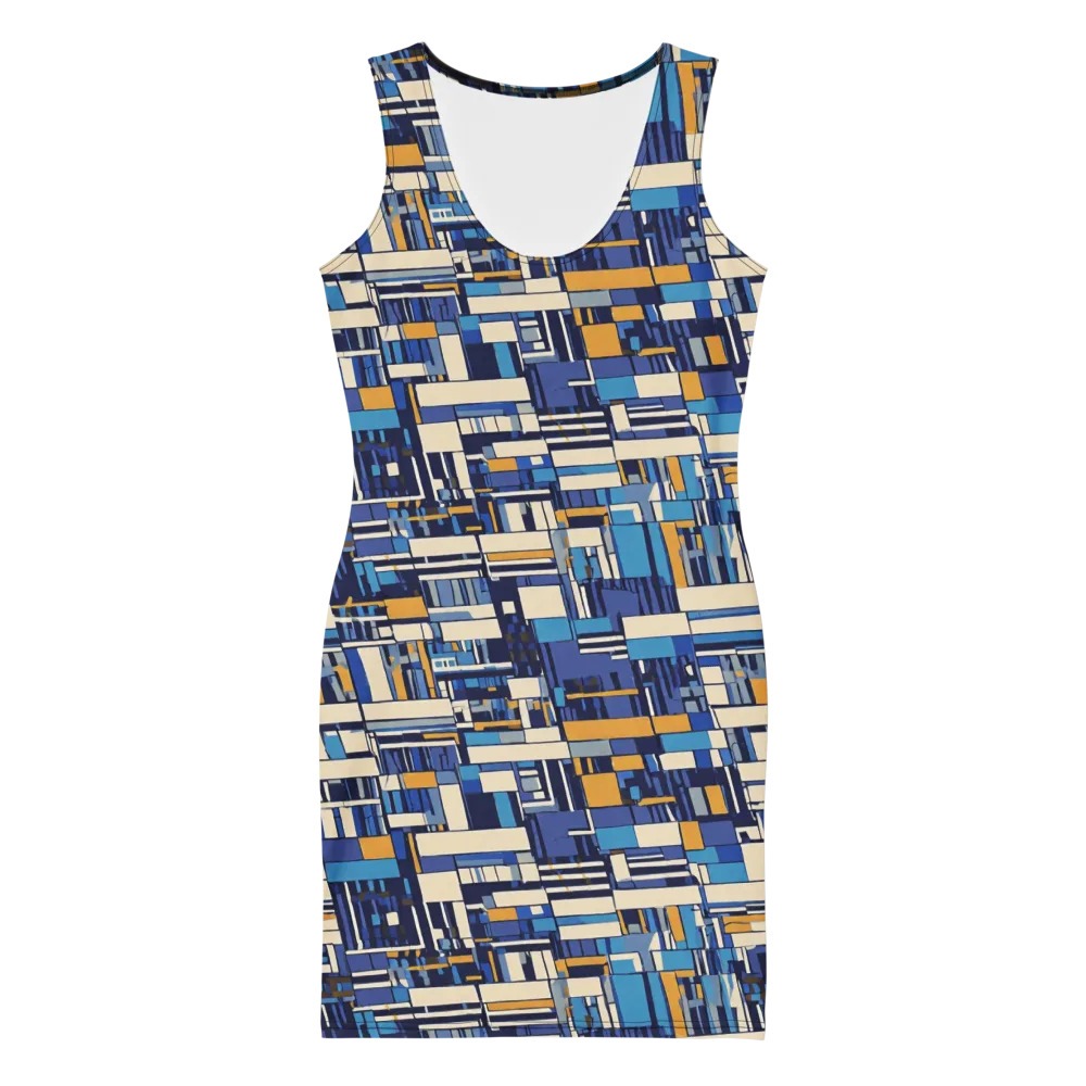 Saffron Blueprint on Bodycon Dress — Front