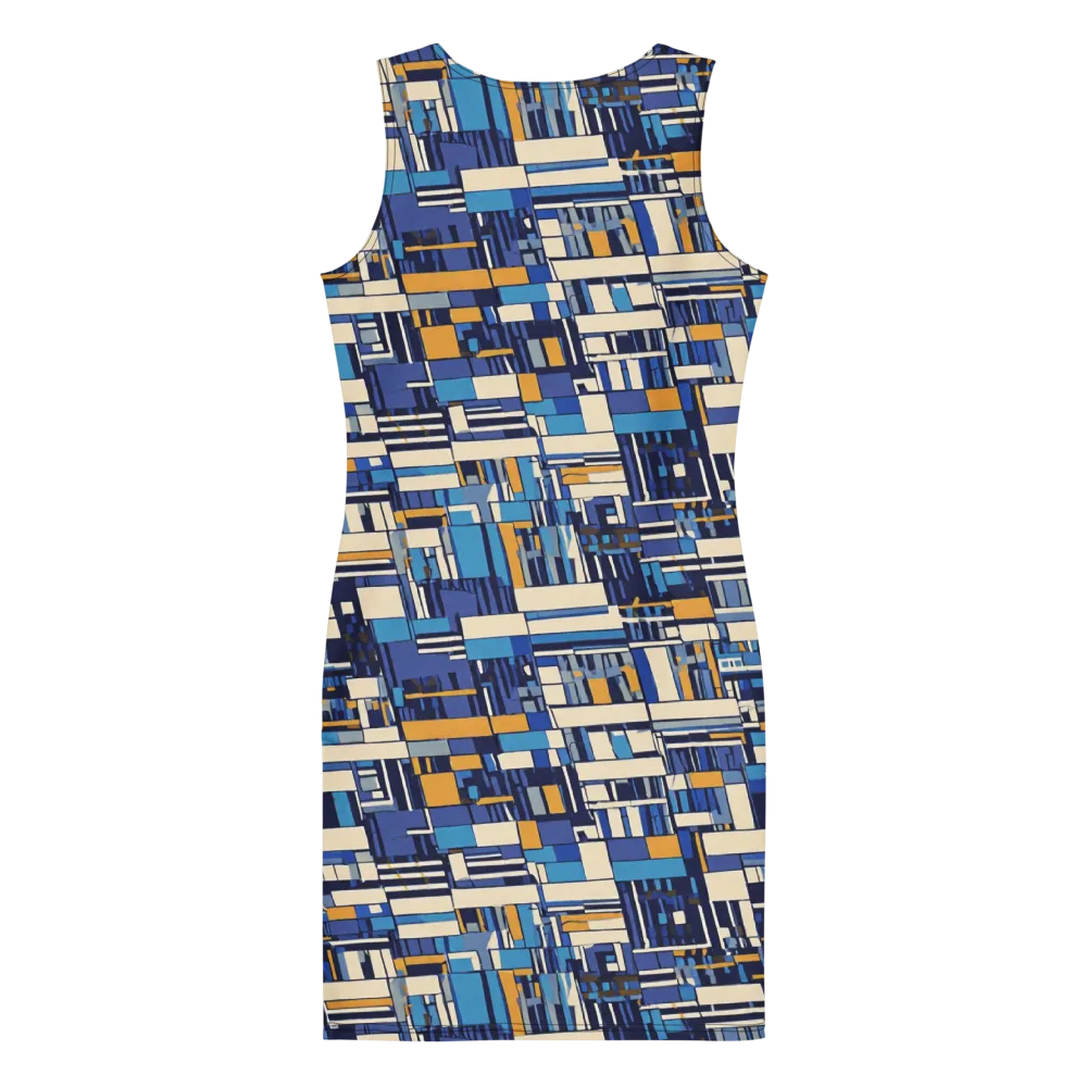 Saffron Blueprint on Bodycon Dress — Back