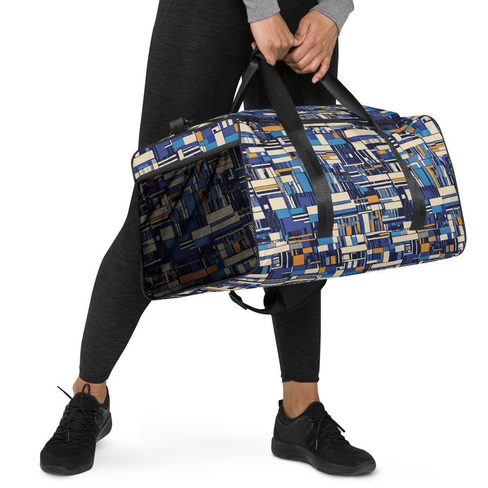 Saffron Blueprint on Duffle Bag — Right Front