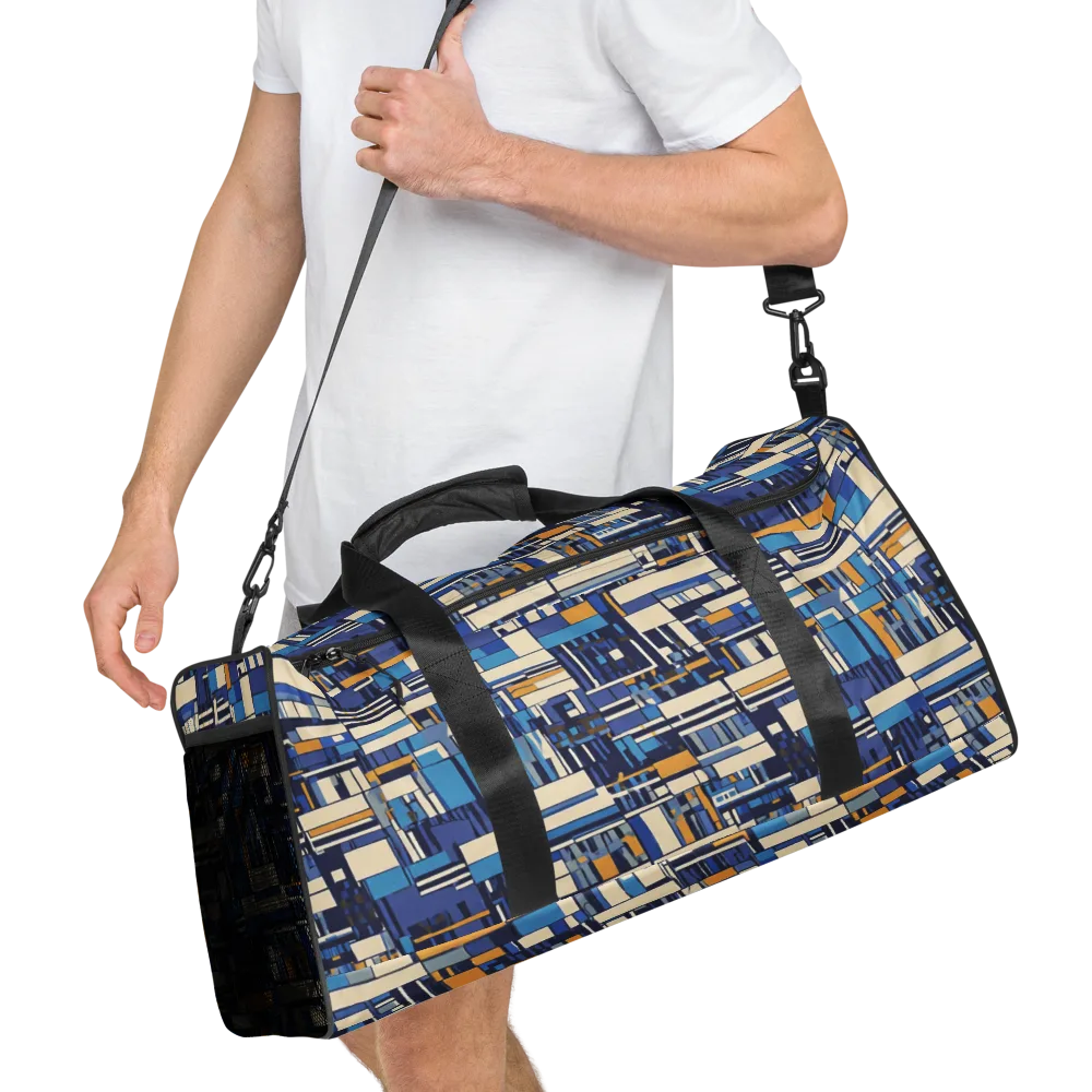 Saffron Blueprint on Duffle Bag — Right Front