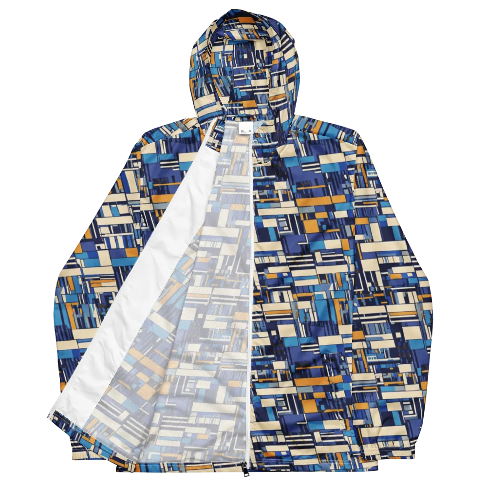 Saffron Blueprint on Men's Windbreaker — Front