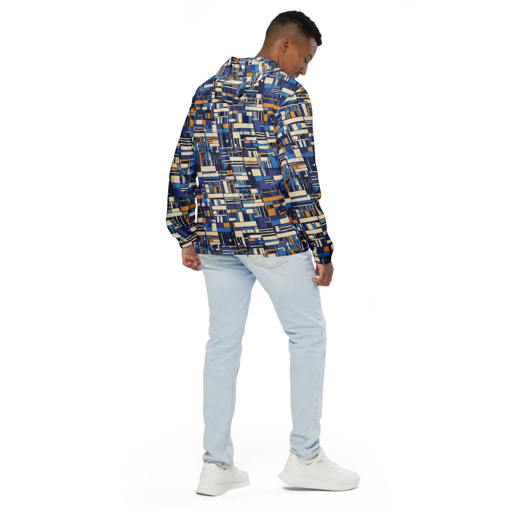 Saffron Blueprint on Men's Windbreaker — Back