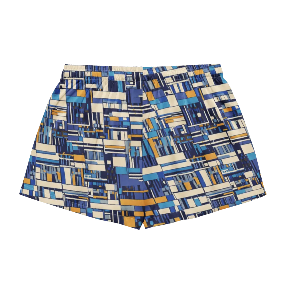 Saffron Blueprint on Women's Pajama Shorts — Back
