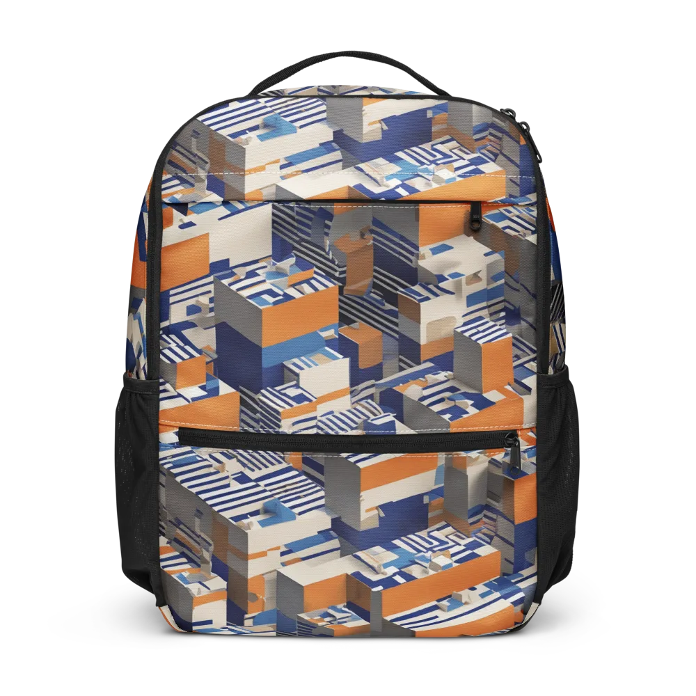 Cobalt Blocks on Utility Backpack — Front
