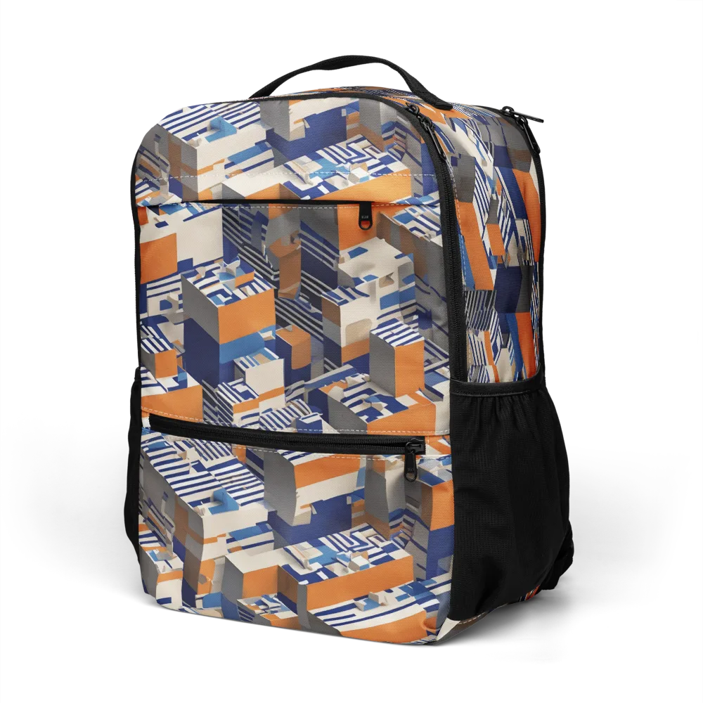 Cobalt Blocks on Utility Backpack — Left Front