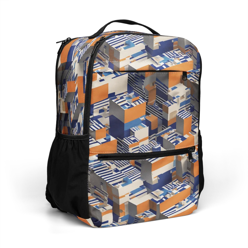 Cobalt Blocks on Utility Backpack — Right Front