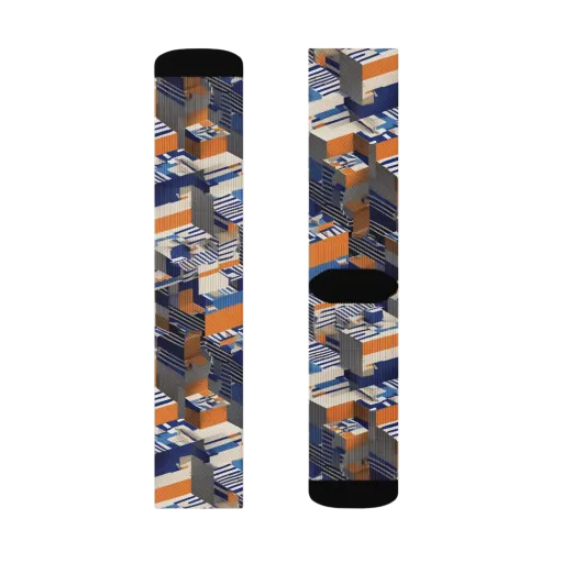 Cobalt Blocks on a Socks
