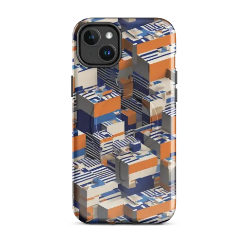 Cobalt Blocks on a MagSafe Tough Case for iPhone®