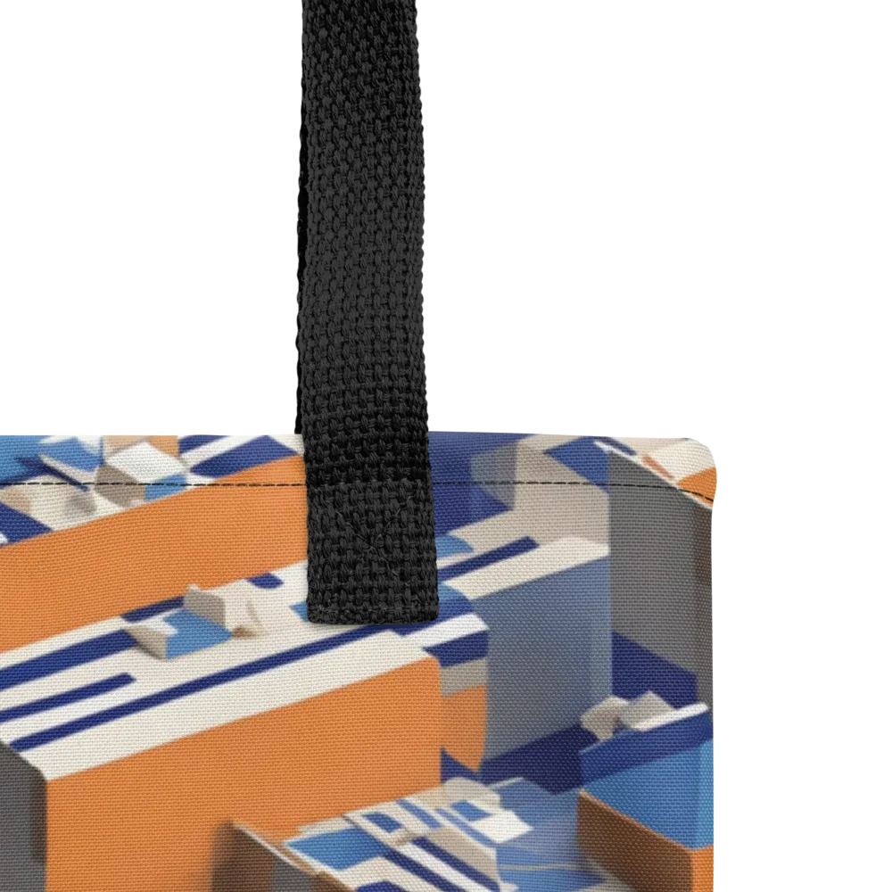 Cobalt Blocks on Tote Bag — Product details
