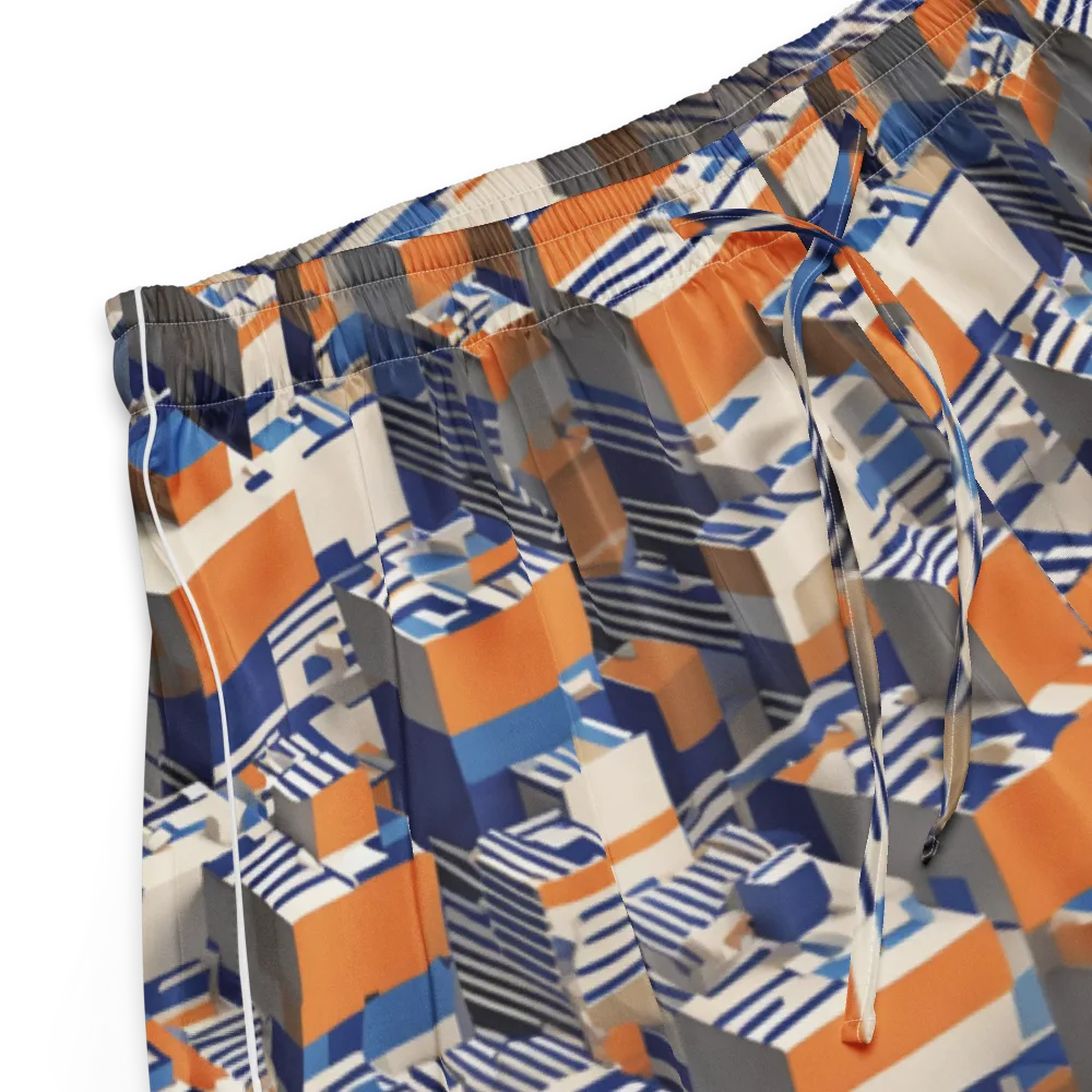 Cobalt Blocks on Women's Pajama Shorts — Product details
