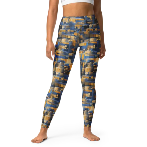 Cobalt Solarium on a Yoga Leggings