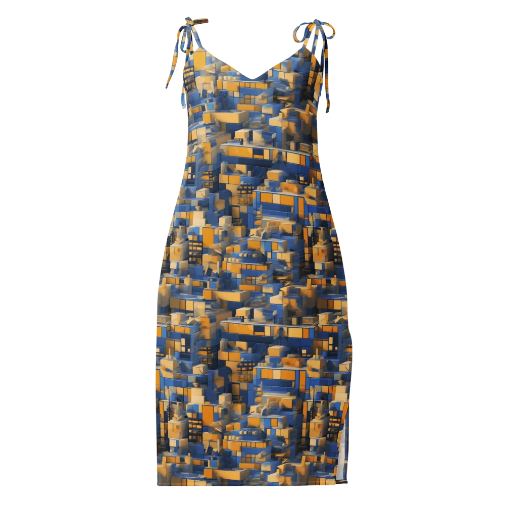 Cobalt Solarium on Slip Dress — Front
