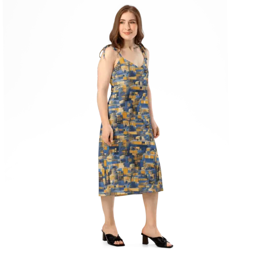 Cobalt Solarium on a Slip Dress