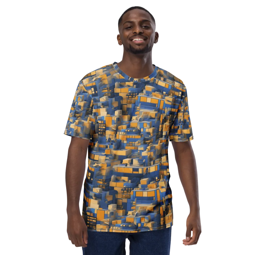 Cobalt Solarium on Men's Crew Neck T-Shirt — Front