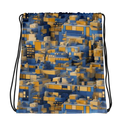 Cobalt Solarium on a Drawstring Bag