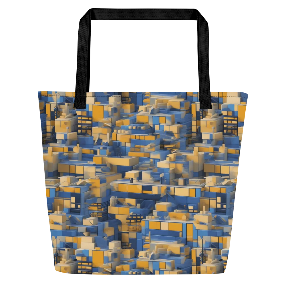 Cobalt Solarium on Large Tote Bag W/ Pocket — Front
