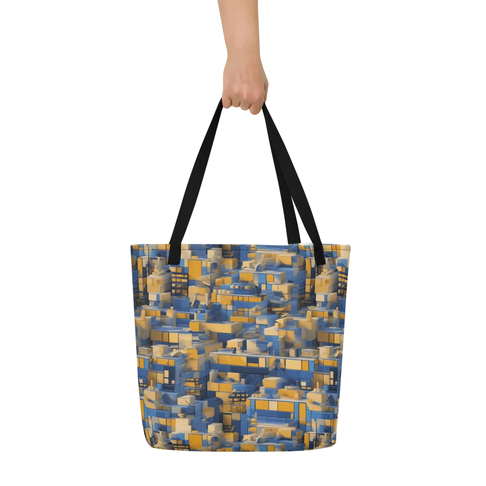 Cobalt Solarium on Large Tote Bag W/ Pocket — Front