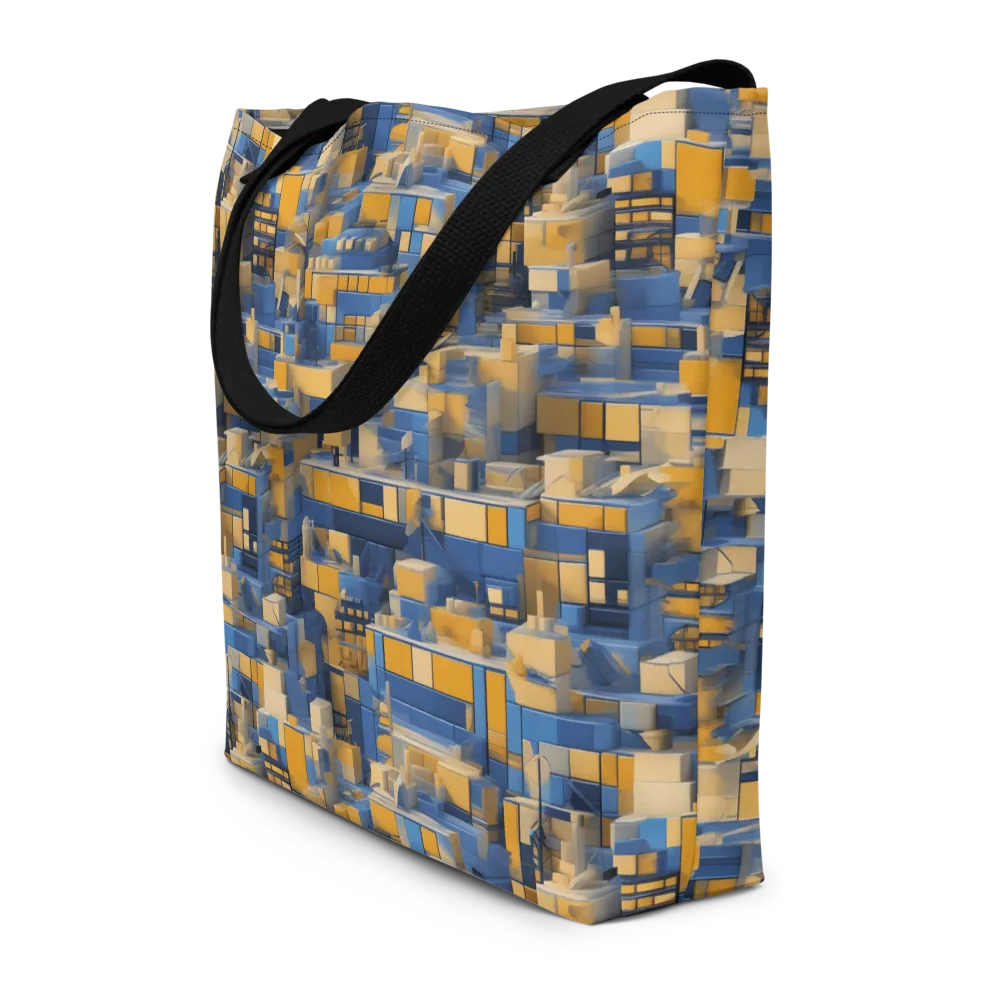 Cobalt Solarium on Large Tote Bag W/ Pocket — Front