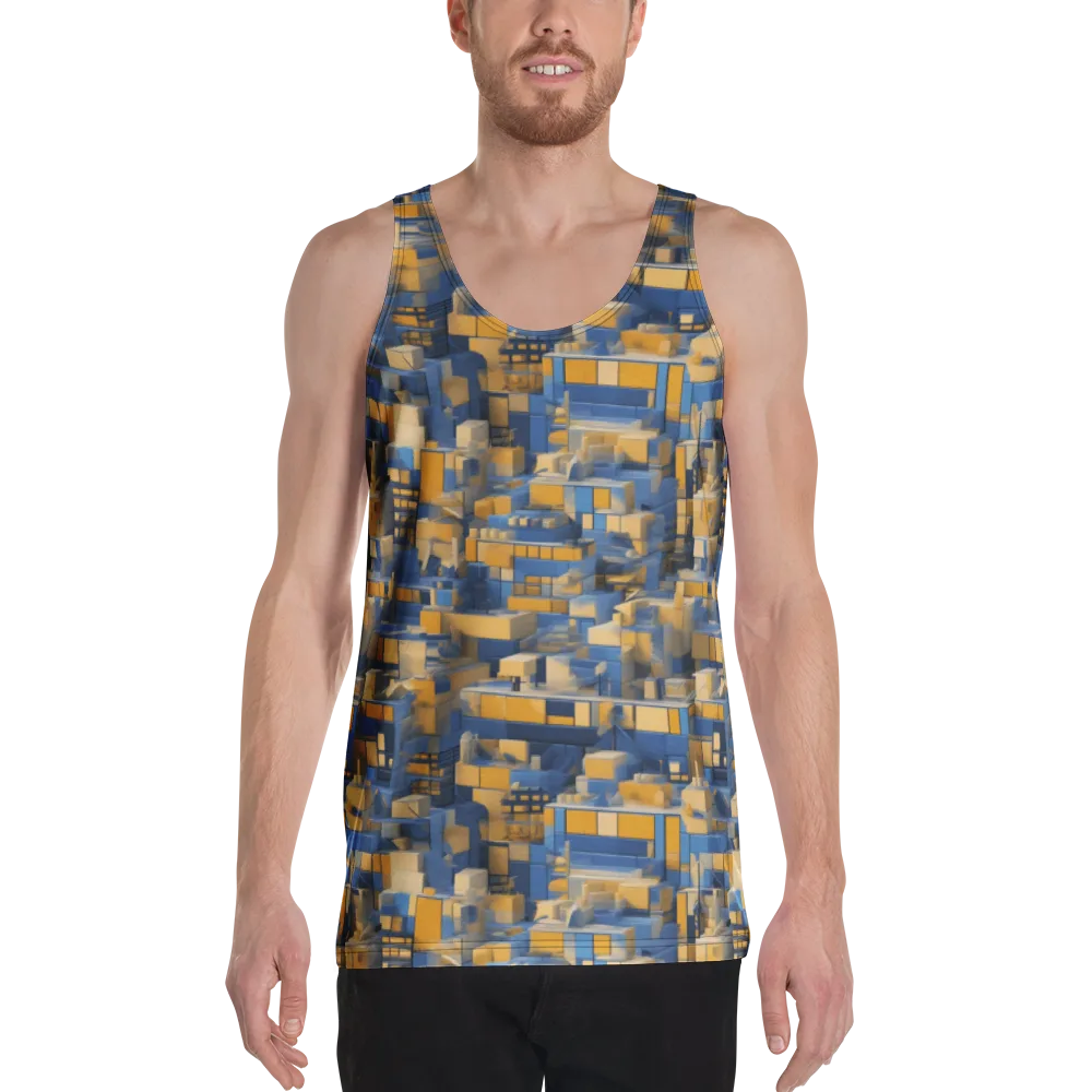 Cobalt Solarium on Men's Tank Top — Front