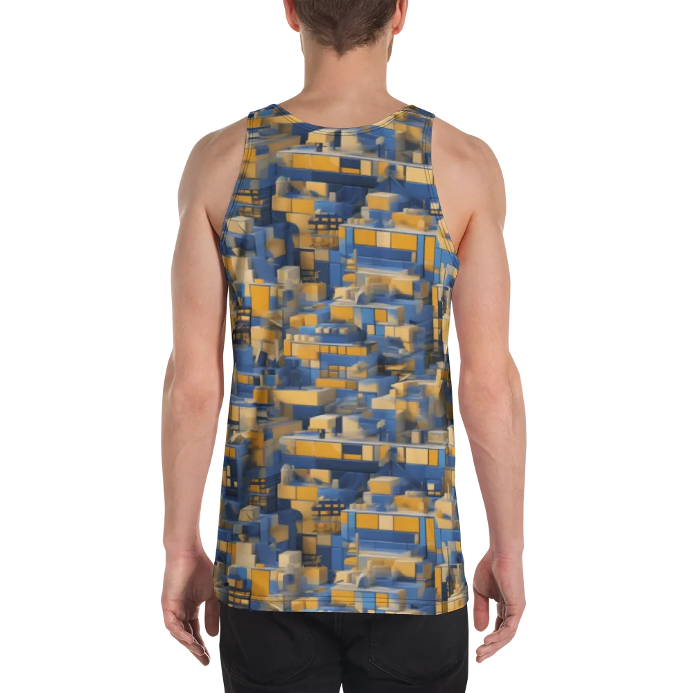 Cobalt Solarium on Men's Tank Top — Back