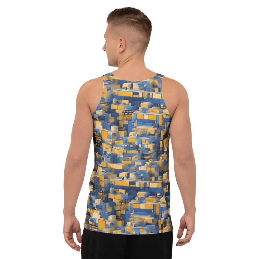 Cobalt Solarium on Men's Tank Top — Back