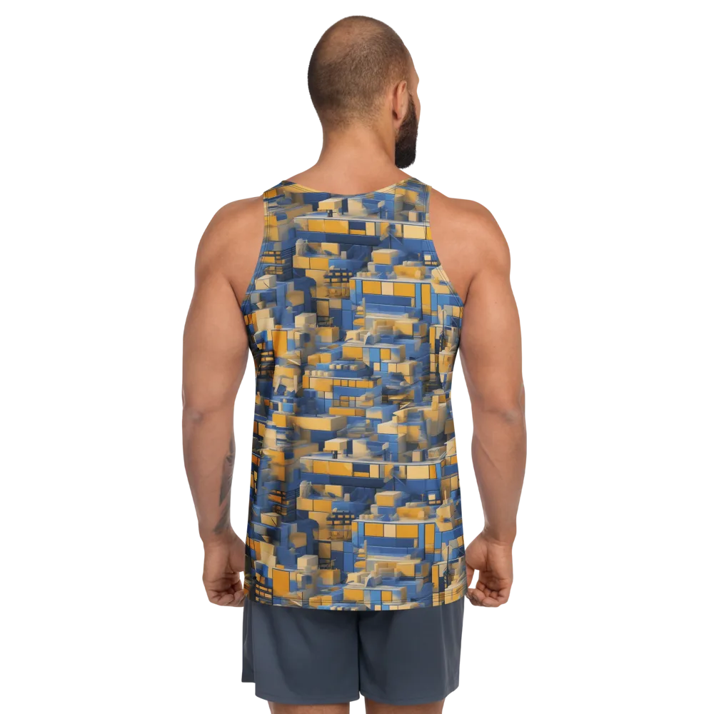 Cobalt Solarium on Men's Tank Top — Back