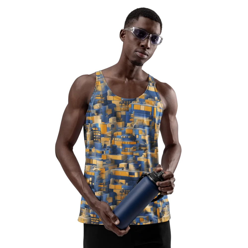 Cobalt Solarium on Men's Tank Top — Front