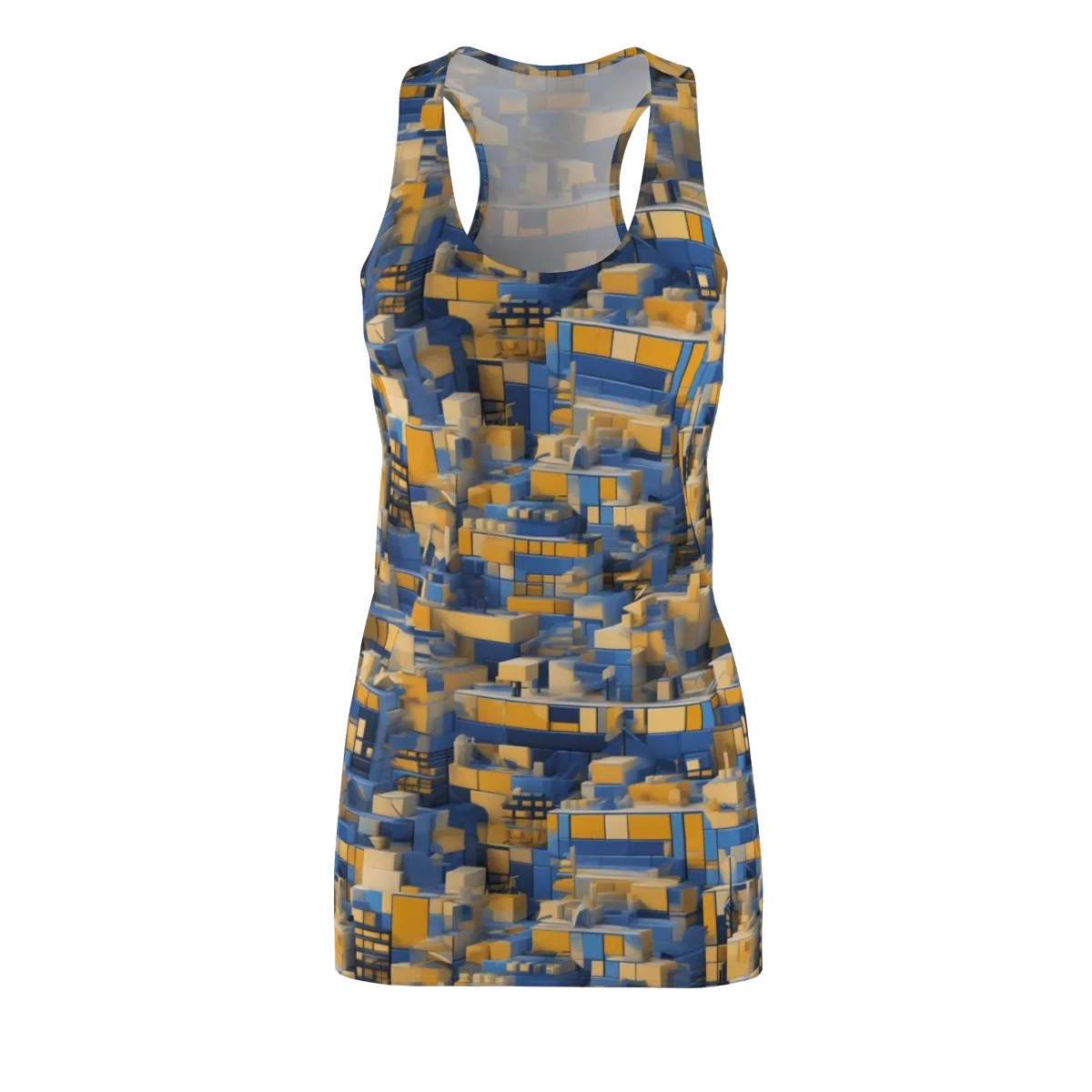 Cobalt Solarium on Racerback Dress — Front