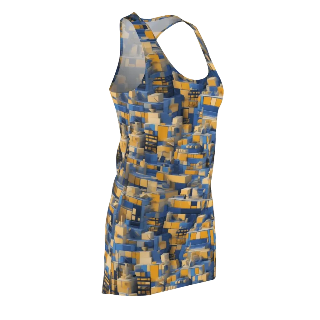 Cobalt Solarium on Racerback Dress — Front Side
