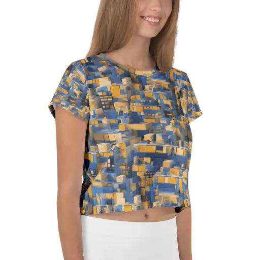 Cobalt Solarium on a Crop Tee