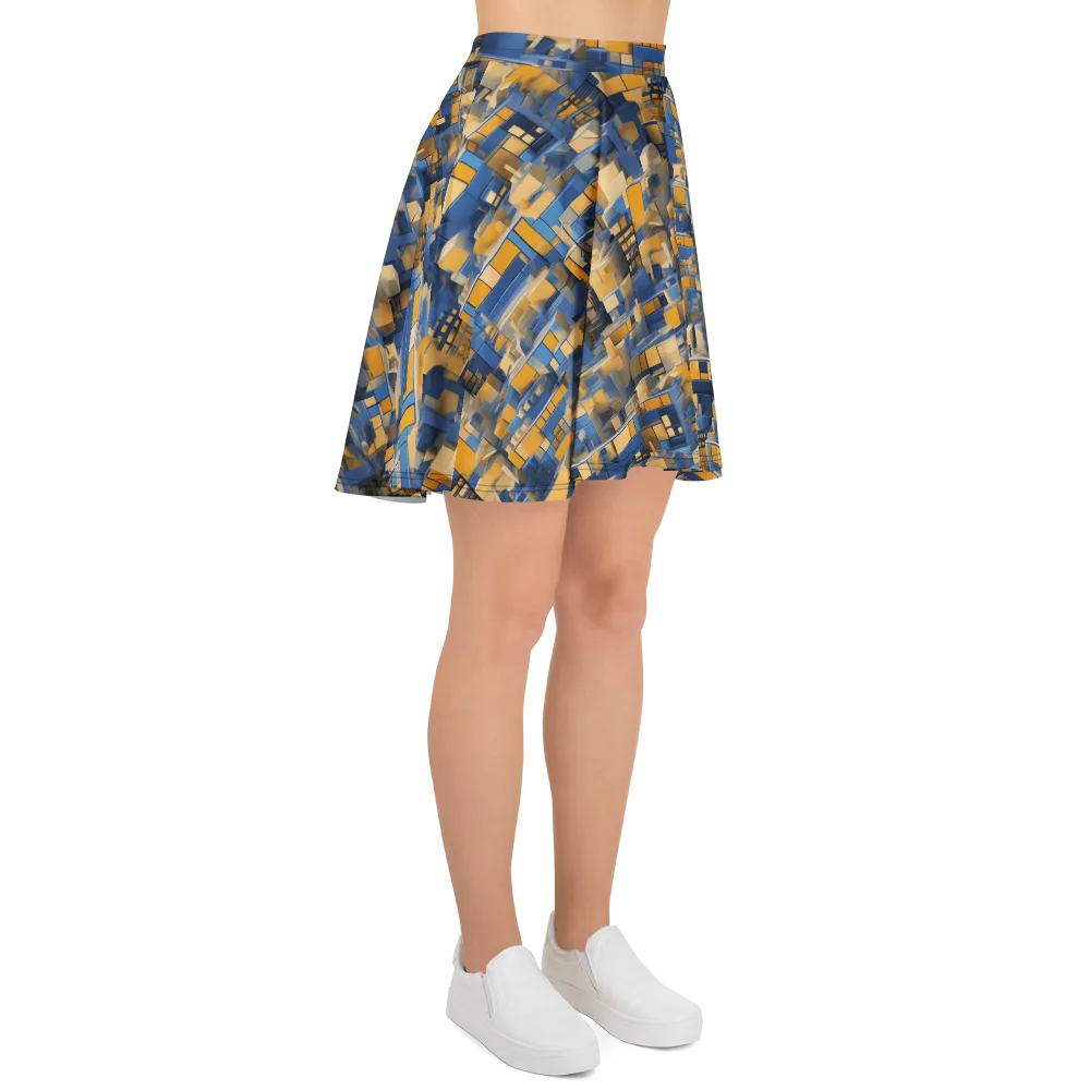 Cobalt Solarium on Skater Skirt — Right