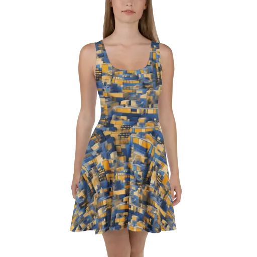 Cobalt Solarium on a Skater Dress