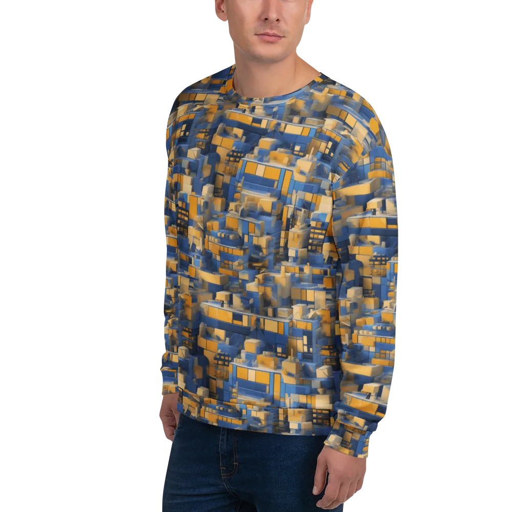 Cobalt Solarium on Sweatshirt — Left Front